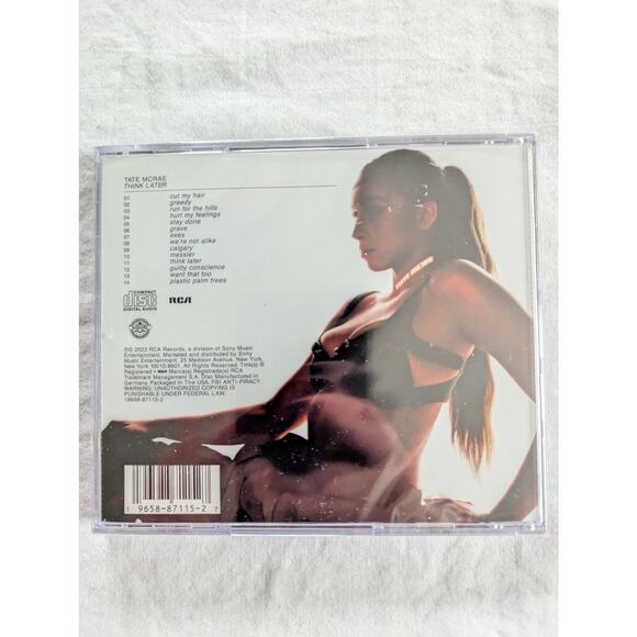 Tate Mcrae Signed Think Later CD Sealed New Autographed Silver - Picture 8 of 9